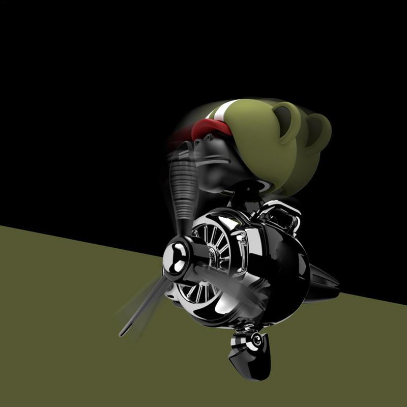 Vent Aromatherapy Air Car Propeller Shape Natural Car Aromatherapy Diffuser Automotive Interior Ornaments Purify the Air Relax smile