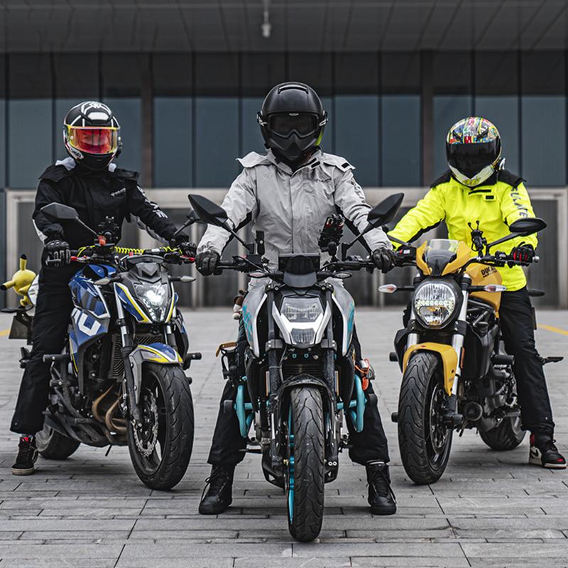 Motorcycle Raincoat Suit Men Jacket Coat Waterproof Full-body Raincoat+Rain Pant Biker Off-road Motorcyclist Rider Raincover Set