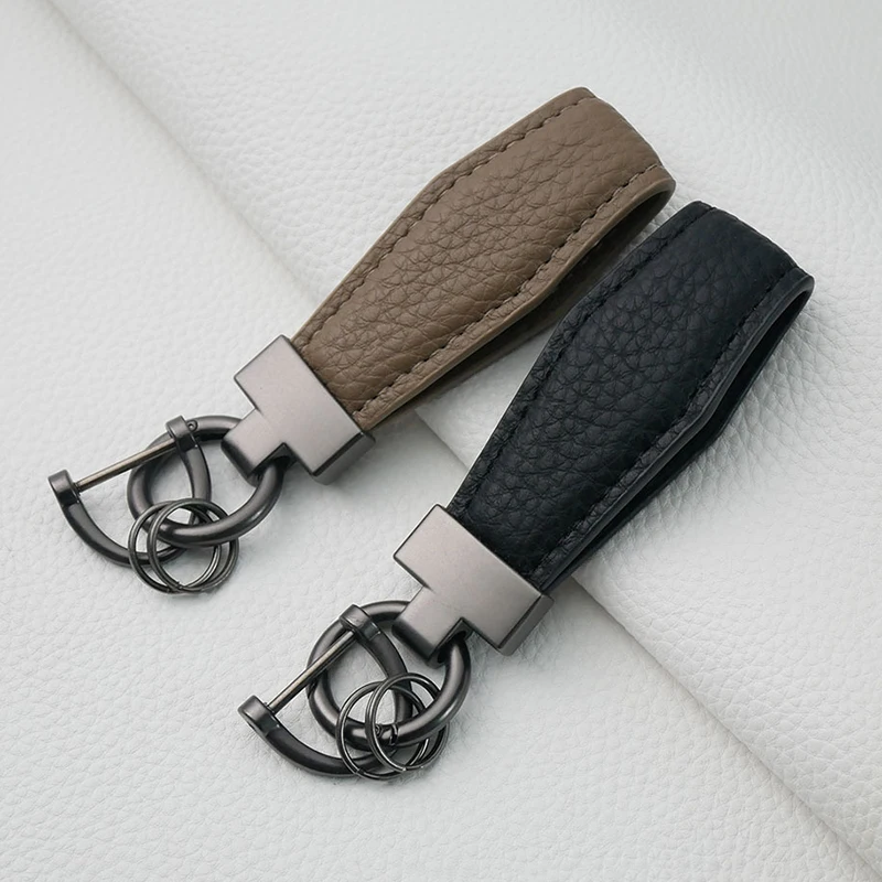 Luxury Key Chain Lady Men Keychain Exquisite Leather Car Key Ring Holder Gift for Girl Besties Male Accessories Dropshipping