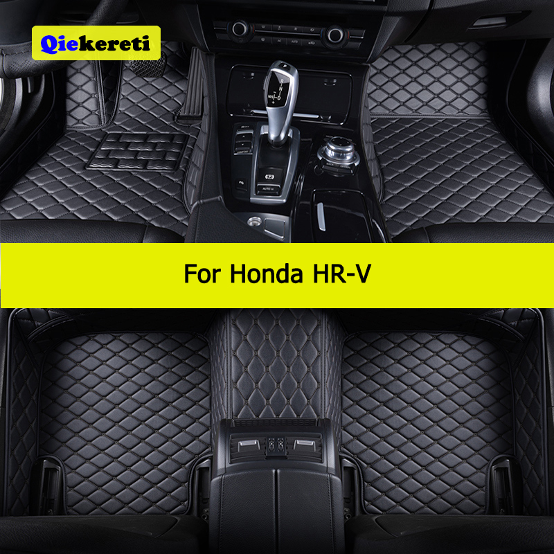 QIEKERETI Custom Car Floor Mats For Honda HR-V HRV Auto Carpets Foot Coche Accessorie