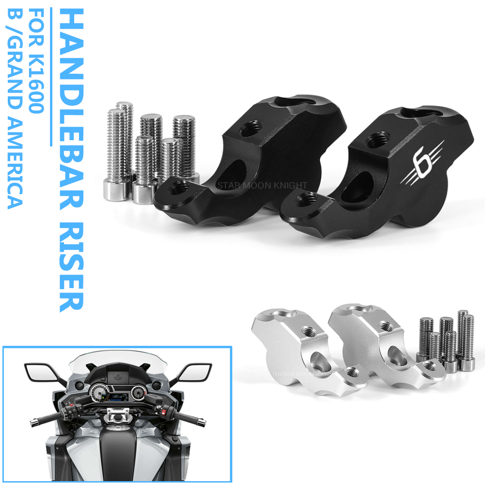 Motorcycle Accessories Handlebar Riser Drag Handle Bar Clamp Extend Adapter For K 1600 B K 1600 Grand America K1600B K1600GA 0bb1b