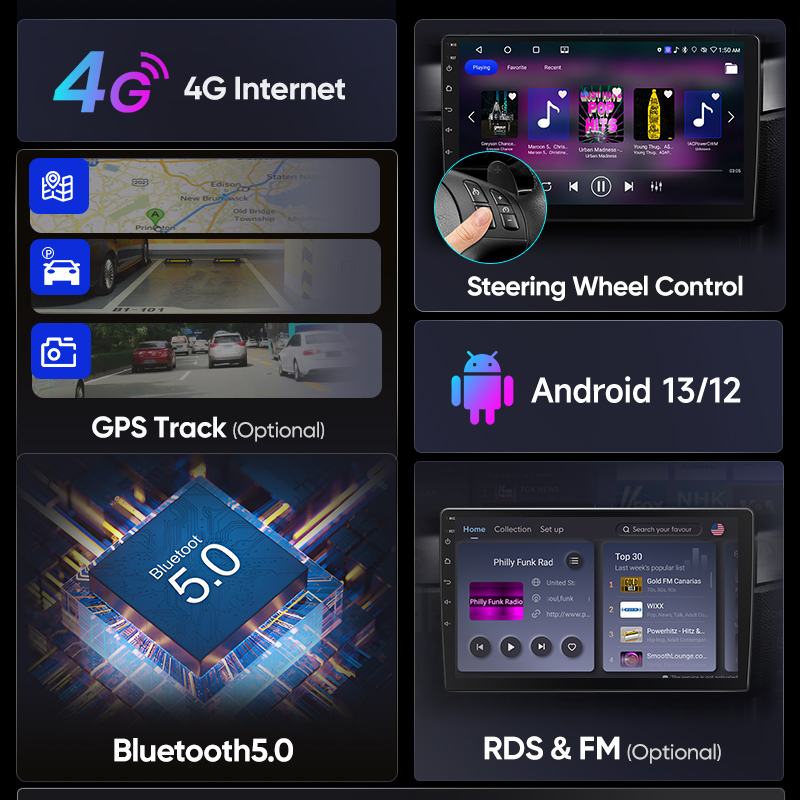 AWESAFE Wireless CarPlay Android 13 Radio For Opel Zafira B Astra H 2005 - 2014 GPS Navigation Stereo Car Intelligent Systems 1f13c