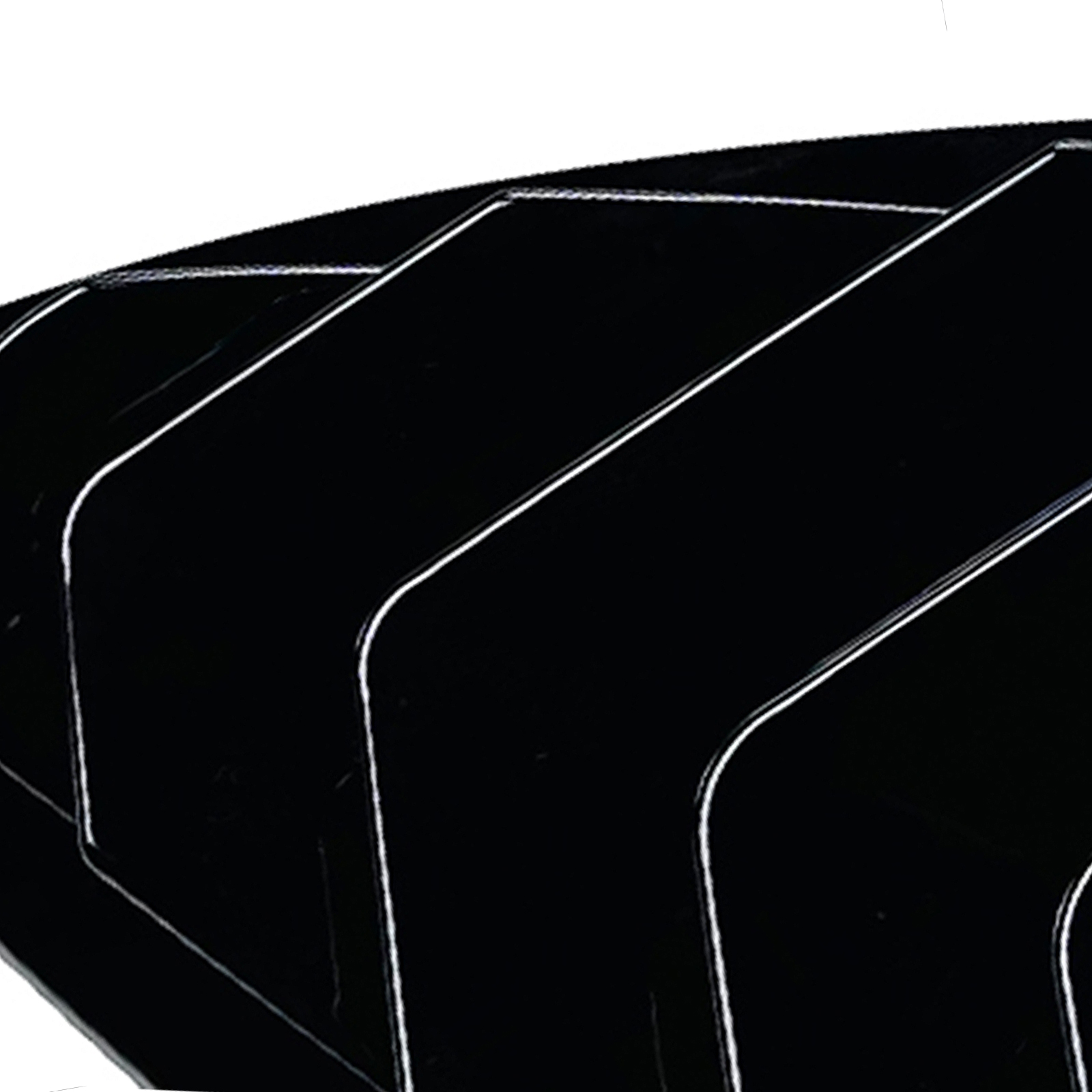 2PCS Car Shutter Window Rear Cover Trim Louver Side Vent Trim For Tesla Model 3 2024+ smile + + +