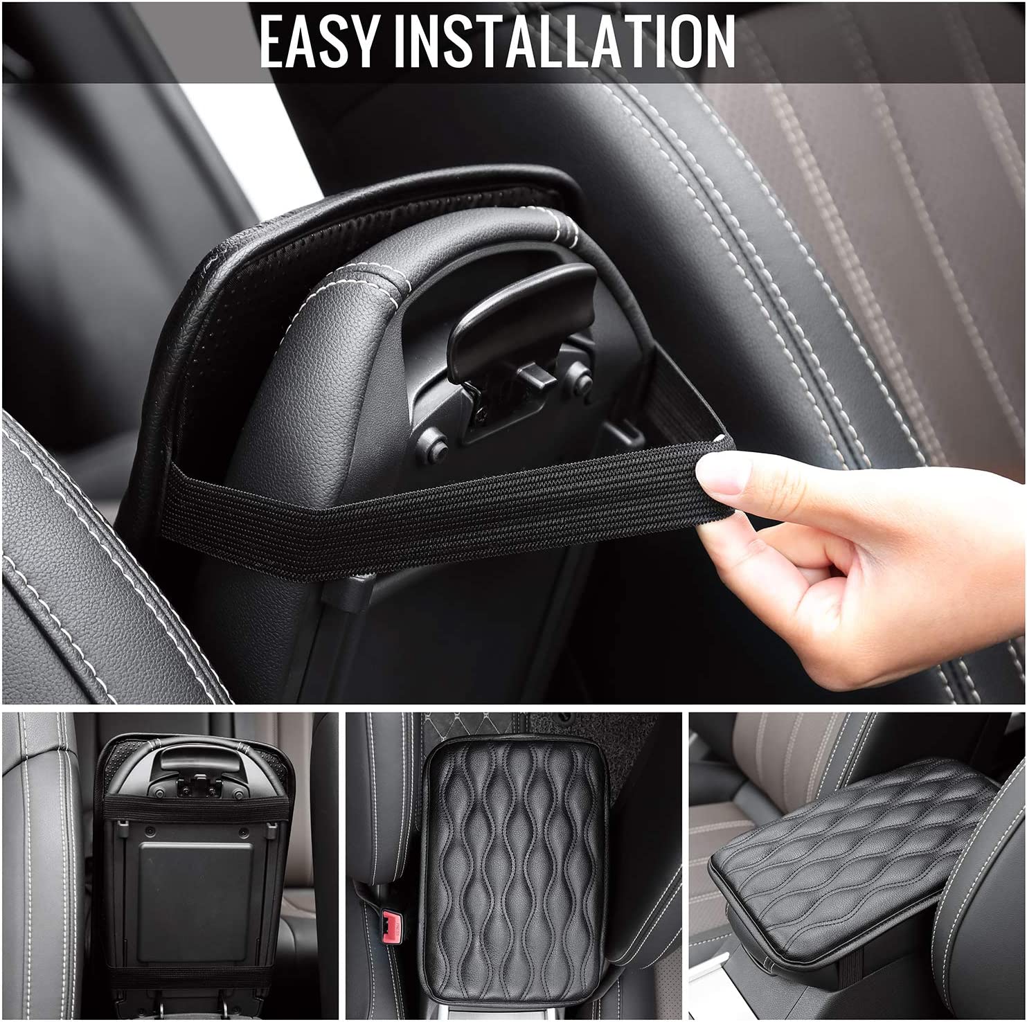 Universal Waterproof Armrest Cover Center Console Pad, Car Armrest Seat Box Cover Protector For Most Vehicle SUV Truck