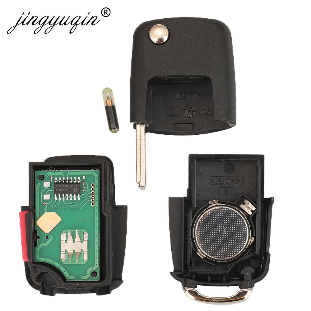 Jingyuqin 1K0959753P 315MHZ ID48 flip Key Remote Control For VOLKSWAGEN VW GOLF EOS GTI Rabbit JETTA Car Fob 4BTN 1K0 959 753 P