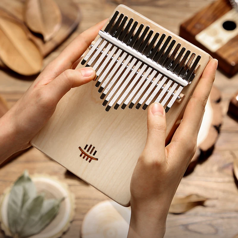 17 Keys Kalimba Portable Musical Keyboard Instrument Wooden Thumb Piano Instrumentos Musicales for Wholesale Piano Keyboard