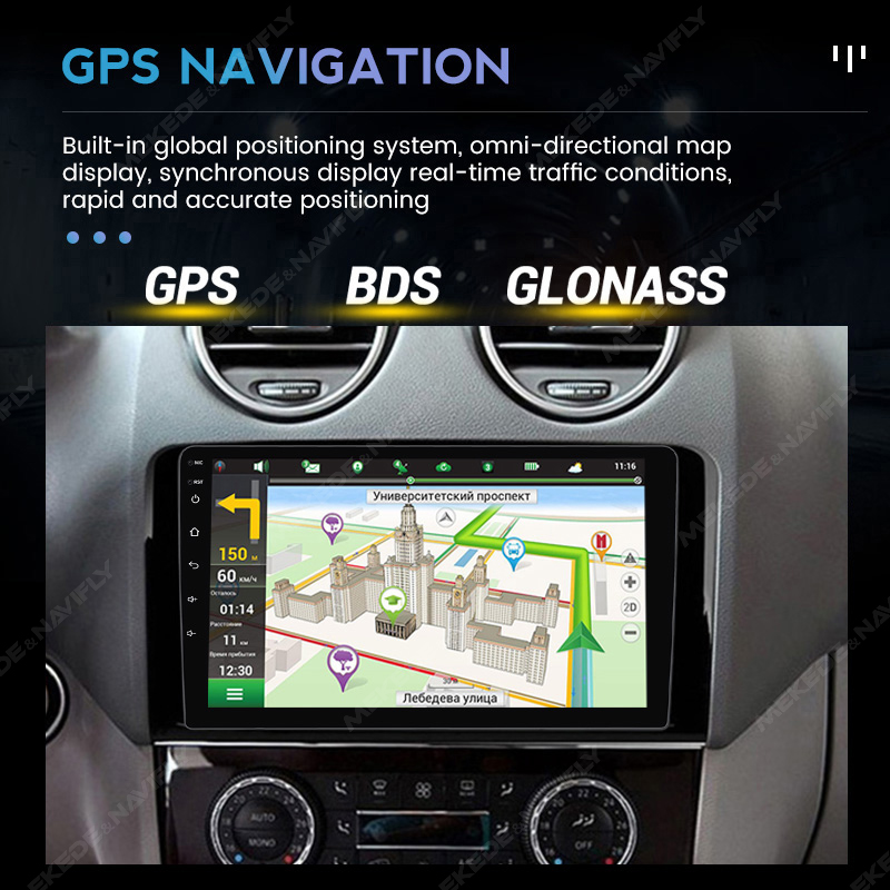 2Din Stereo MEKEDE Car Android Car Radio For Mercedes Benz ML GL W164 Ml350 Ml500 Gl320 X164 Ml280 Gl350 Gl450 Auto Audio ddmysmile Screen Smile