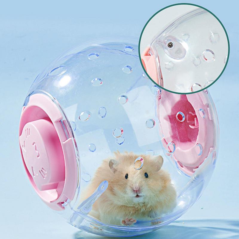 Clear Hamster Ball Hamster Toys Dwarf Hamster Ball Transparent Silent Breathable Gerbil Wheel Ball 7 Inch Hamster Exercise Toys
