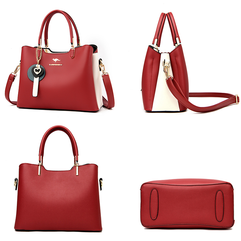 Brand Women's Shoulder Bags 2024 New 3-Layer Large Capacity Tote Bag High Quality Leather Women Handbag Luxury Designer Handbags