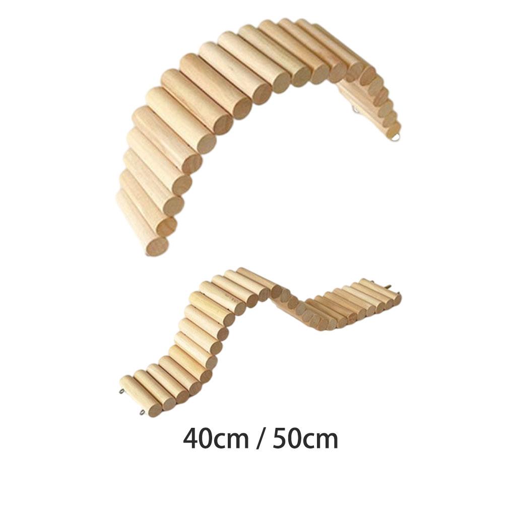 Hamster Climbing Ladder Wooden Bridge for Guinea Pigs Rats Hedgehog Gerbils Mouse Sugar and Other Small Animals