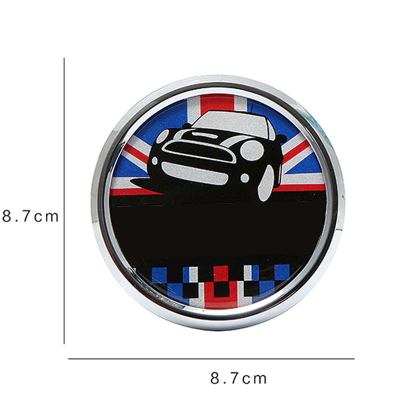Metal 3D Front Grill Emblem Stickers Badge For MINI Cooper JCW S One Countryman R60 R61 F55 F56 F60 R55 Customizable patterns