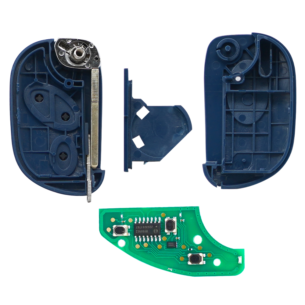 XNRKEY 3B Flip Remote Car Key ID48 433.92Mhz for Maserati Quattroporte Gran Turismo 2005 2006 2007 2008 2009 2010 2011 RX2TRF937