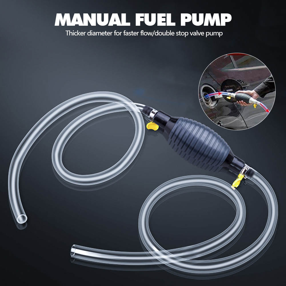 New Update Universal Car Portable Manual Fuel Pump Transfer Hand Primer for Gas Gasoline Manual Oil Pump Self-priming Large Flow