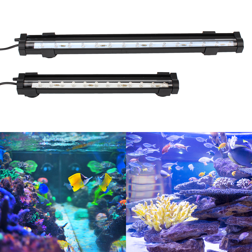 LED Bubble Light Slow Flash EU Plug Colorful Waterproof Suction Cup Aquarium Light Strip Fish Tank Decor Lighting Lamp