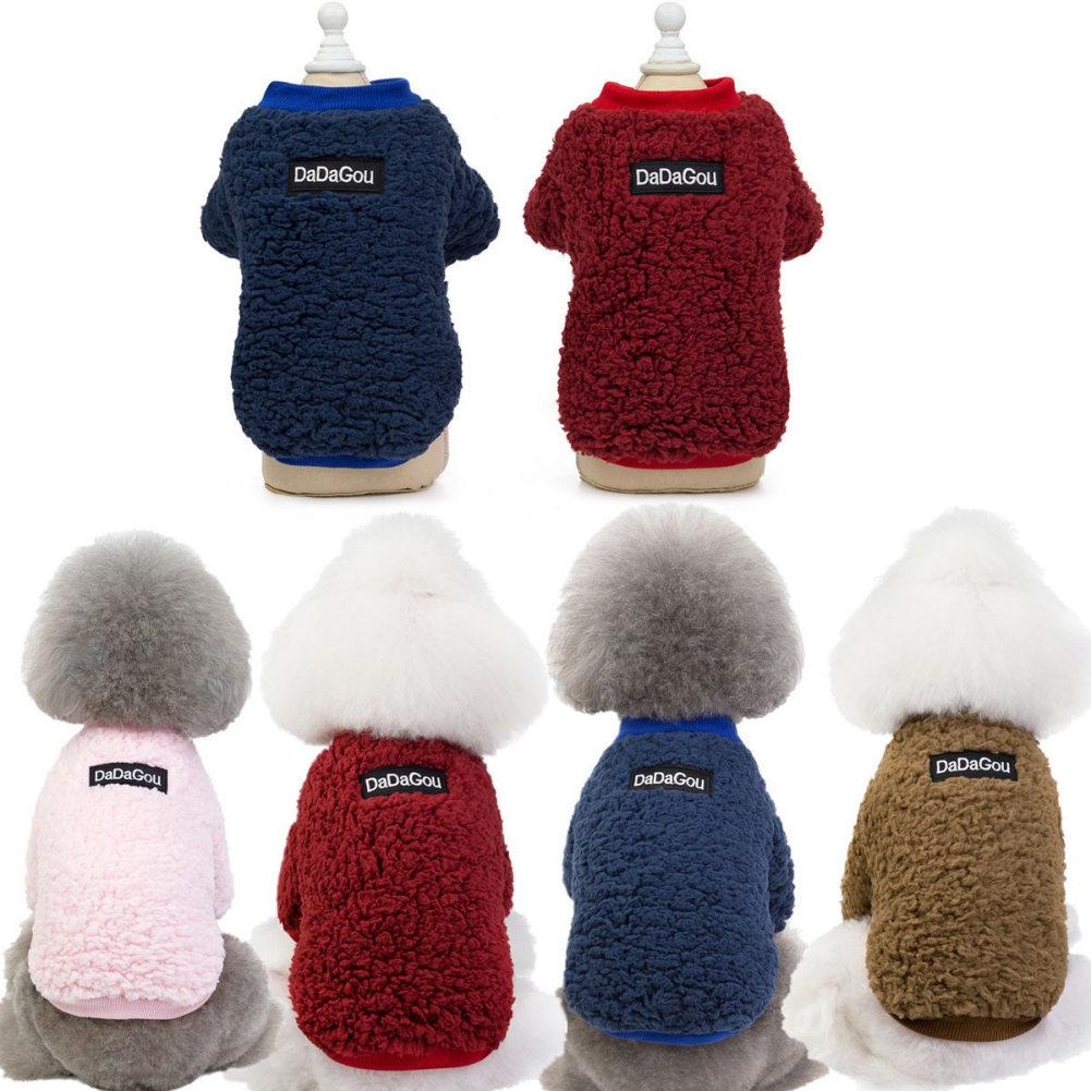 Fuzzy Dog Sweaters for Small Dogs Warm Soft Cozy Dog Coats Hooded Sweatshirt Fleece Small Dog Hoodies Cold Weather Cat Apparels