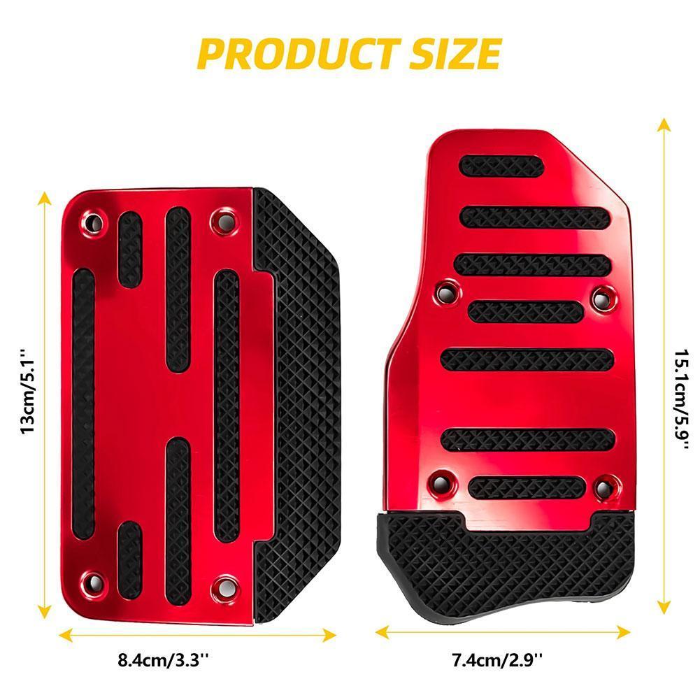 2pcs Automotive Accelerator Pedal Aluminum Alloy Anti Slip Automotive Pedal Or Brake Pedal Manual Accelerator Pedal