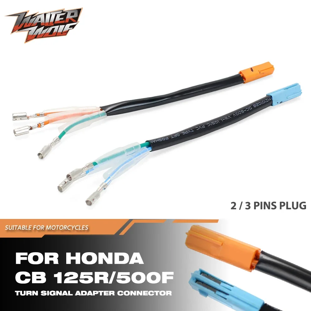 Motorcycle Turn Signal Wire Adapter Plug Connector For HONDA CB500F CB125R CB650F CB300R CB 500X 500F 650R 300F 150R CMX 300 500