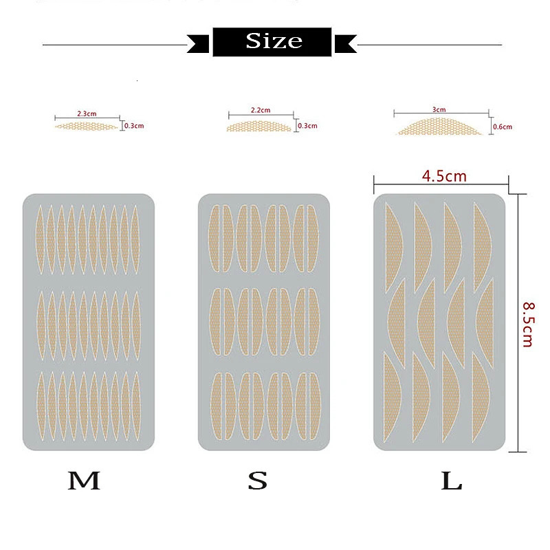 240pcs Invisible Double-fold Eyelid Sticker Natural Eye-Lift Mesh-Lace Transparent Invisible Self-adhesive Eyelid Tape Sticker 240621