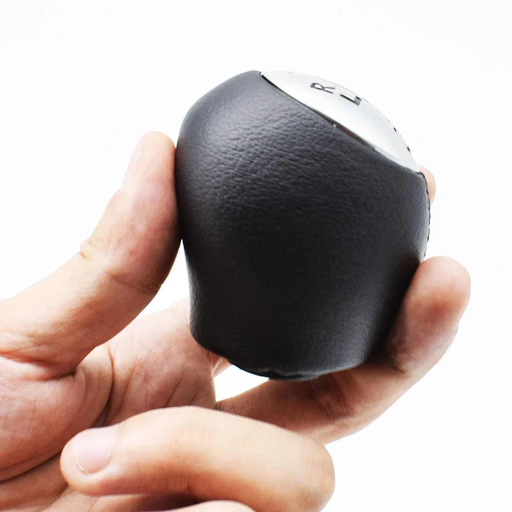 Speed 6 Knob Gear Shift Leather Handleball For Renault Megane 3 III Scala CC Clio Laguna Nissan Interstar Vauxhall Vivaro Movano smile