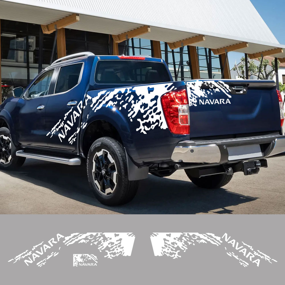 Pickup Body Side Stickers For Nissan Navara SL ST Truck Graphics Splash Grunge Decor Decal Trunk Vinyl Covers Auto Accessories