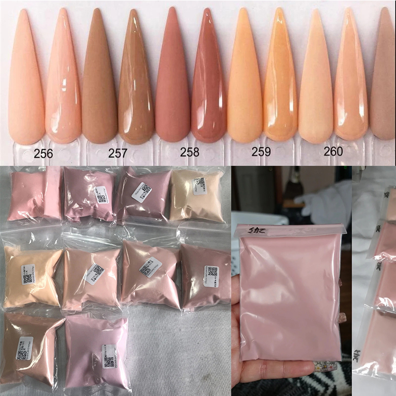 100g/bag Nude Color Nail Acrylic Powder Crystal Pink Nails Design Extension/Dip/Engraving/Buliding Carving Powder Manicure Dust