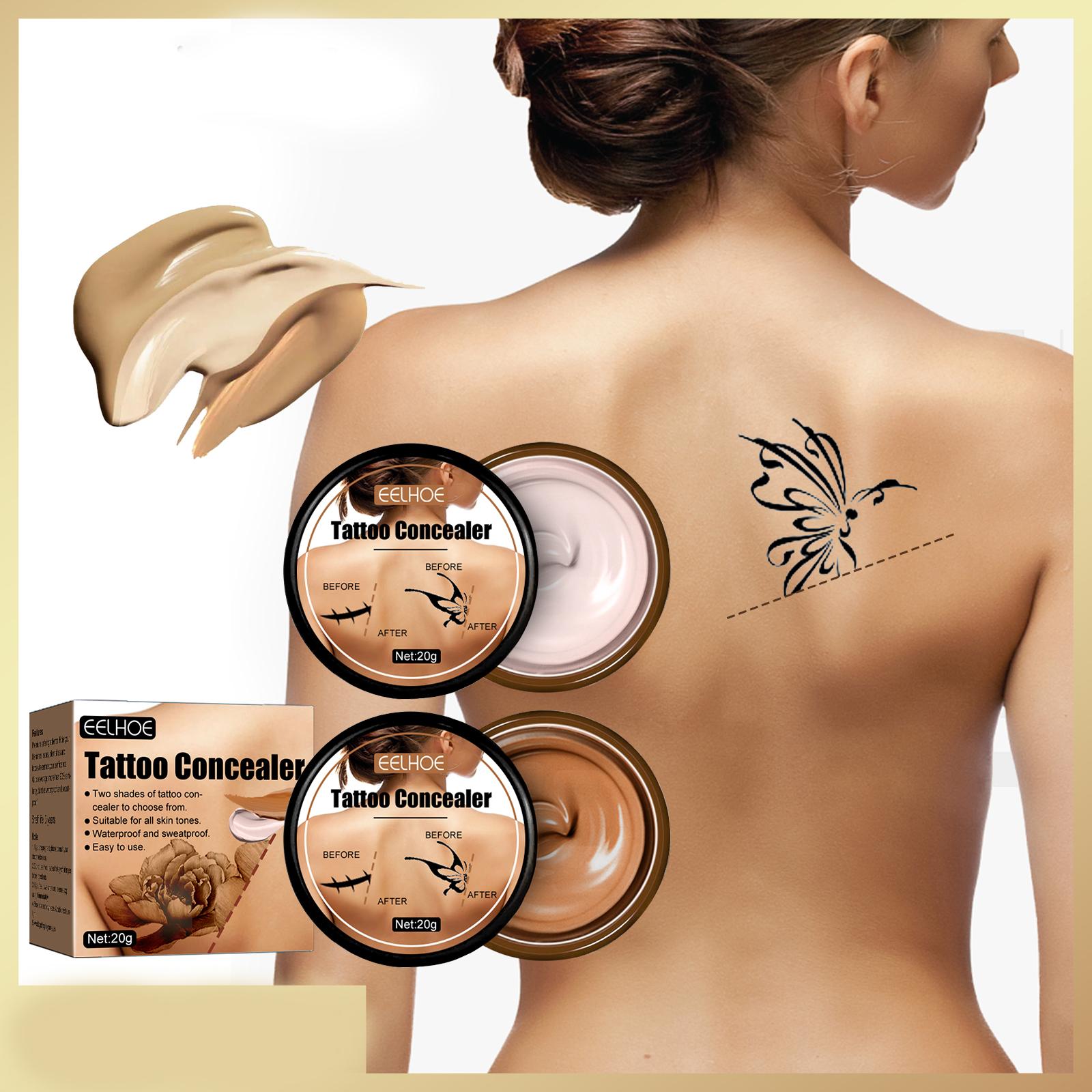 20g Tattoo Concealer Waterproof Makeup Skin Acne Marks Freckles Scars Cover Concealer For Men Women For Tattooing Makeup