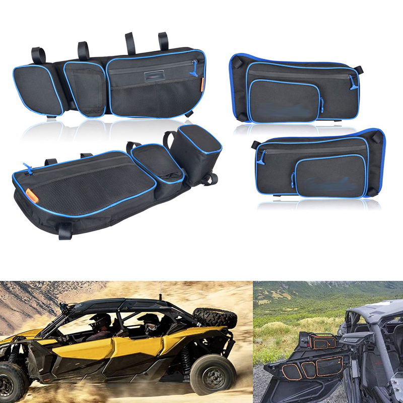 UTV X3 Front Upper Door Bags + Rear X3 Door Bags For 2017 2018 2019 2020 2021 Can Am Maverick X3 Max XRS aXDS 4x4 Turbo