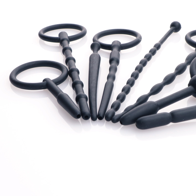 8 Style Penis Plug Silicone Hollow Urethra Catheter Soft Male Masturbator Tube Urethral Stretcher Sound Dilator Adult Sex Toys