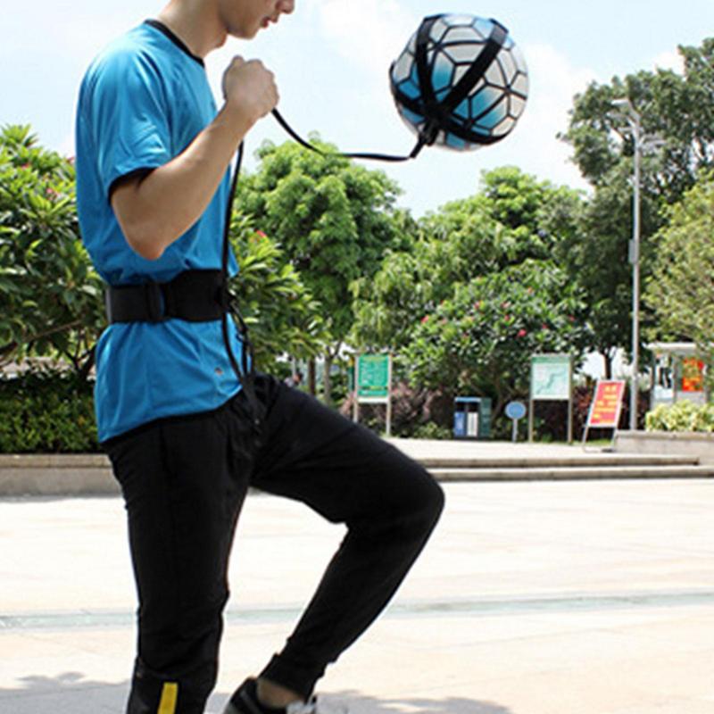 Soccer Ball Juggle Bags Children Auxiliary Circling Belt Kids Football Training Equipment Kick Soccer Trainer Football Kick