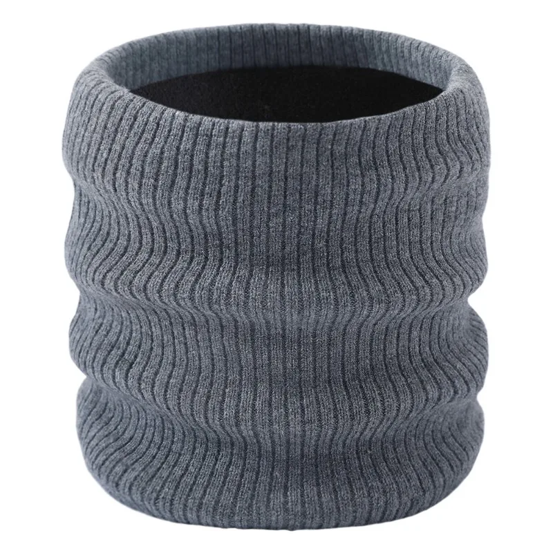 Winter Knitted Plush Thick Neck Scarf Women Men Cashmer-Like Collar Warm Rings Scarves Outdoor Sport Men Collar Infinity Snood 21181