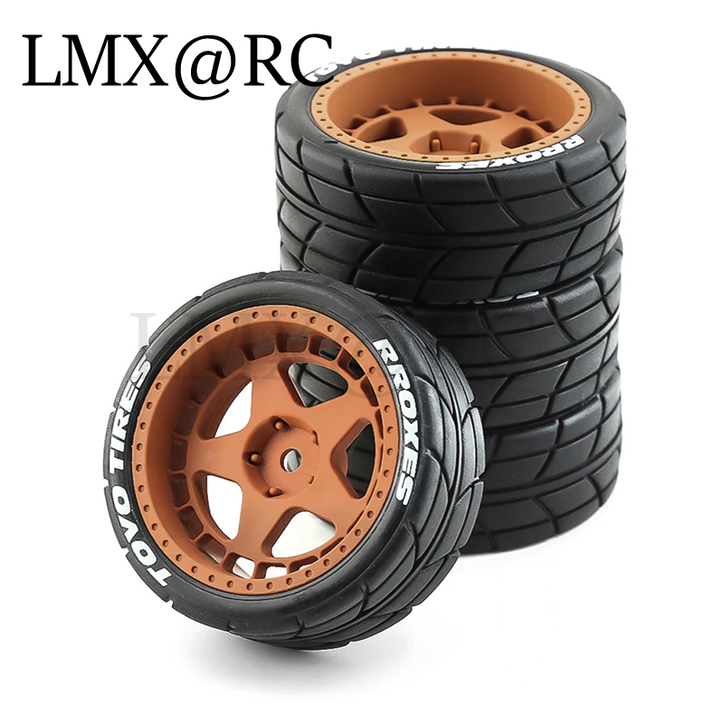 4pcs 1:10 RC Drift Tires Wheel for 1/10 Model Car Rally Universal HPI Kyosho Tamiya WRC TT02 XV01 Ford Pickup Tyre