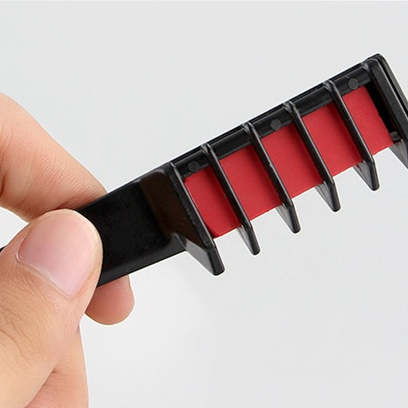 1/6 pcs Hair Mascara New Design Crayons for Hair Color Chalk for The Hair Color Temporary Blue Hair Dye with Comb Hair Dye Kit