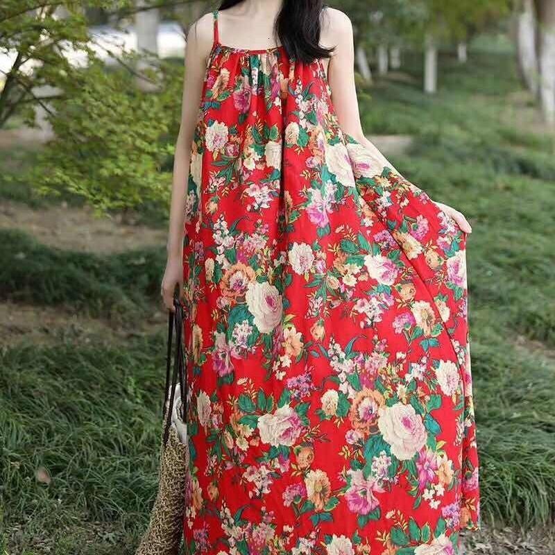 Summer Womens Strapless Bandeau Long Maxi Dress Floral Print Beach Boho Tube Sundress Sexy Sleeveless Backless Dresses Fema 210623