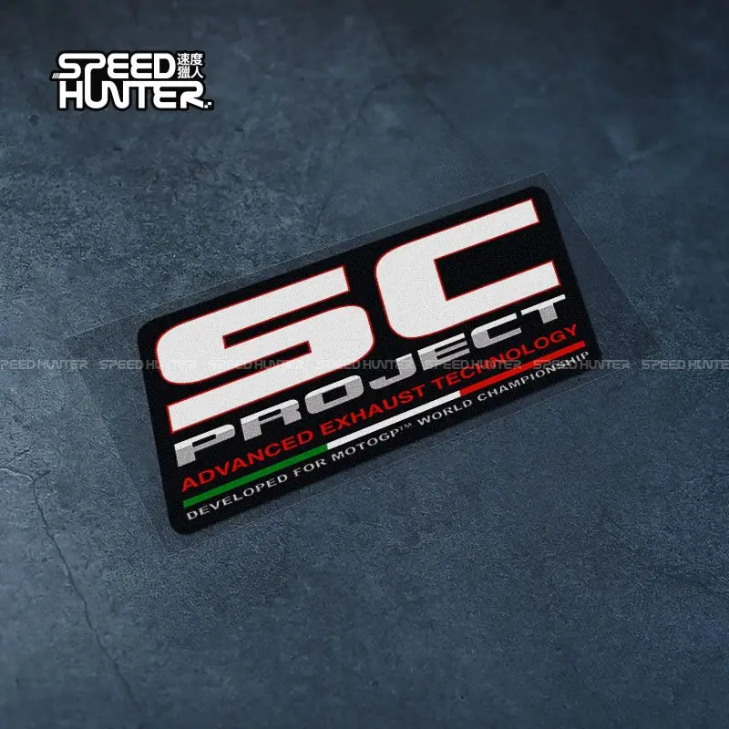 PROJECT Exhaust SC For Sticker Titanium ddmysmile Alloy GP Pipe Sticker Motorcycle Sticker Waterproof Ddmysmile Decorative Reflective Sticker Smile