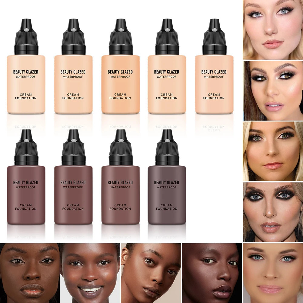 All Day 9 Color Waterproof Concealer Foundation For Women Makeup Full Coverage Long Lasting 240621