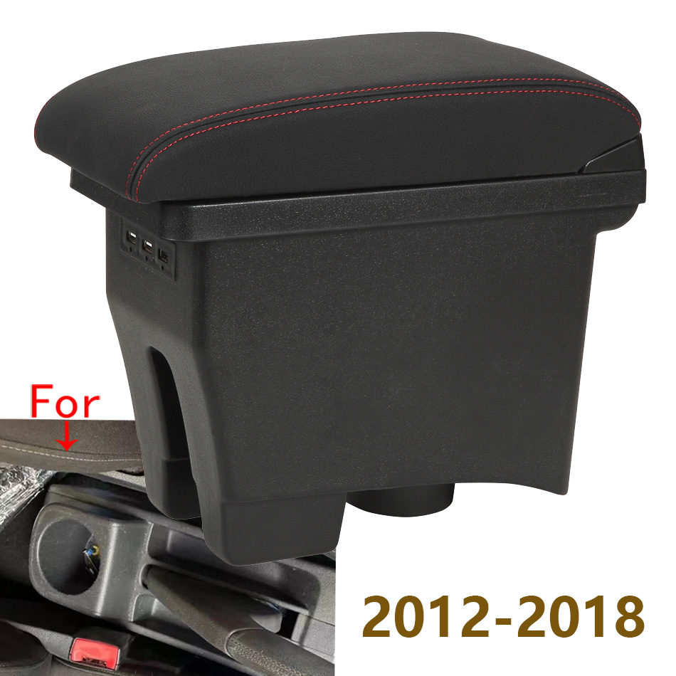 For Volkswagen POLO Armrest For VW POLO Mk5 6R Vento Car Armrest Box 2012-2018 Storage Box Car Accessories Simple installation