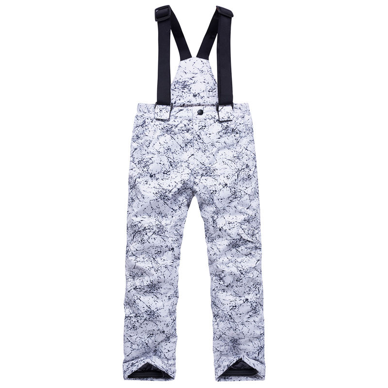 Snowboarding Trousers for Children, Snow Bibs, Skiing Pants, Waterproof, Thermal Belt, Ski Pant for Girl and Boy, Winter,-30