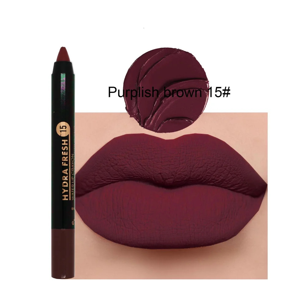 Nude Brown Lipliner Pen Waterproof Sexy Red Matte Contour Tint Lipstick Lasting Non-stick Cup Lipliner Pen Lips Makeup Cosmetic i240621