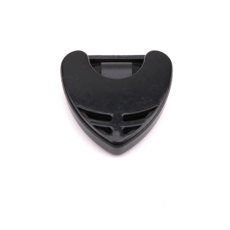 PC Guitar Pick 1 ddmysmile Holder Plastic Plectrum Case Mediator Quick Storage Self Adhesive Triangle Shape Solid Color Smile