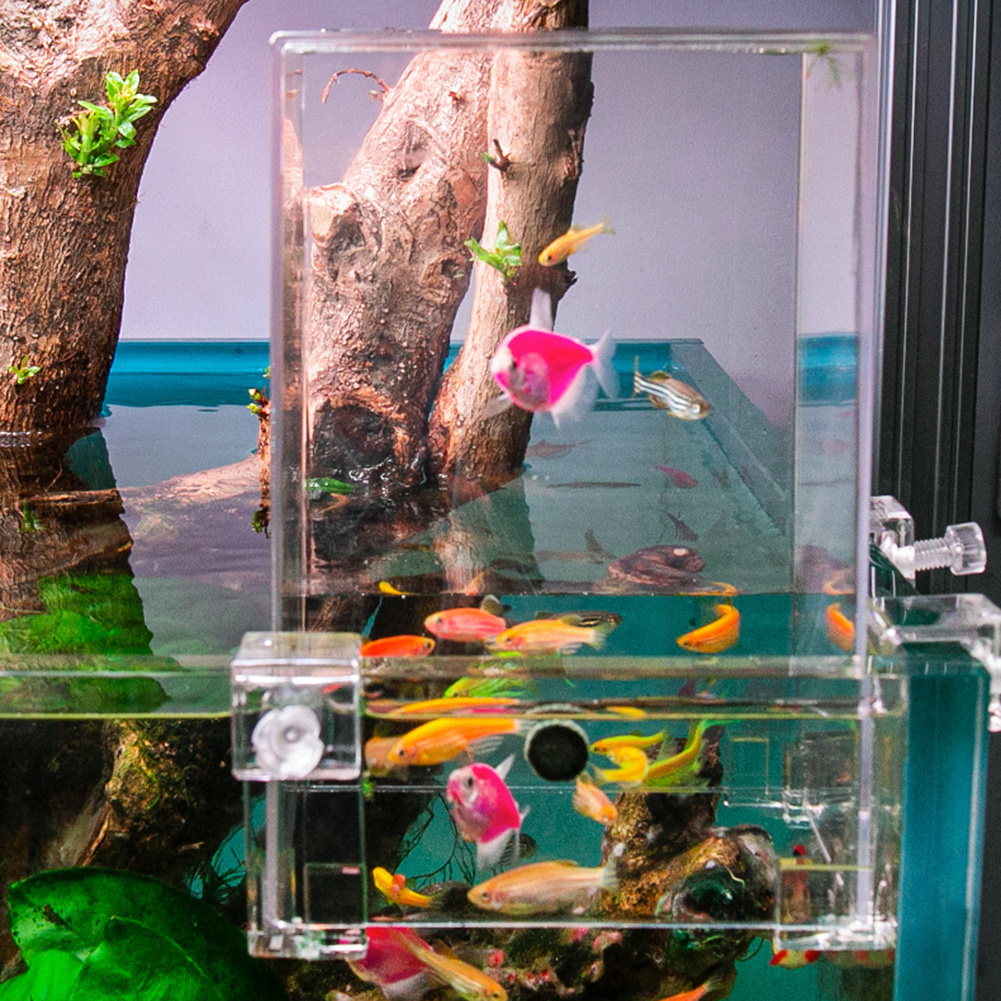 Aquariums Fish Elevator-Negative Pressure Suspended Fish Tank Transparent Ecological Landscaping Large Aquariums Decoration