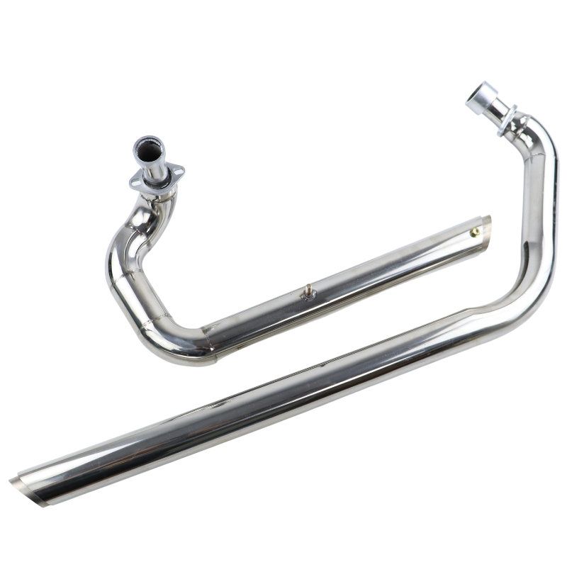 Motorcycle For Yamaha Virago XV 535 XV 400 Exhaust Pipe Chrome Drag Pipes Full Muffler System Silencers XV535 XV400 cfc5c