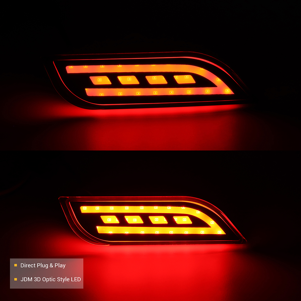 Rear Bumper Lights Running Brake Light For Subaru Impreza 08-23 XV Crosstrek 13-17 Ascent 19-23 21-23 08-14 RHD LHD