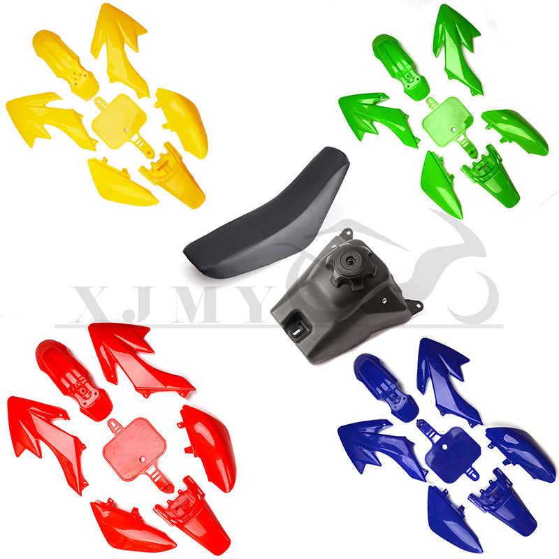 Motorcycle Fairing Set Body Kit Plastic Fender Mudguard Number Plate Cover For HONDA XR50 CRF50 50/70/90/110/125CC Pit Dirt Bike