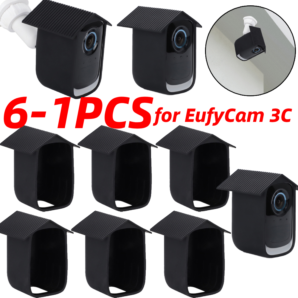 Pcs Security Camera Housing Exterior Cover Protective Case Weatherproof Silicone for Eufy S eufyCam 5