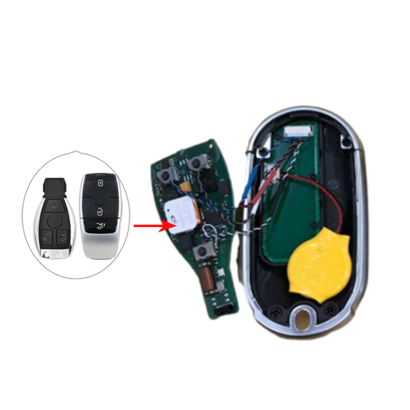 Modified Upgraded remote car key for Mercedes-Benz A C E S Class W204 W207 W212 W164 W166 With / NO PKE smart key replacement