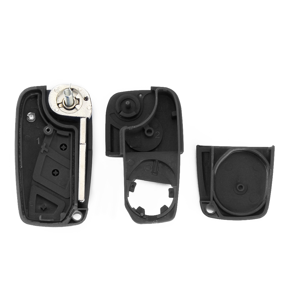 KEYYOU 1PCS 3 Buttons Car Key Shell For Fiat 500 Punto Stilo Ducato Panda Doblo Bravo Folding Remote Control Key Case 8df2d 5 39add