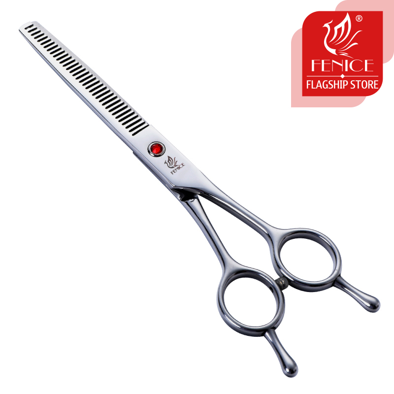 Fenice Dog Scissors 6.5 inch pet dog grooming scissors pet thinning trimming scissors shears for dogs 25-30% rate
