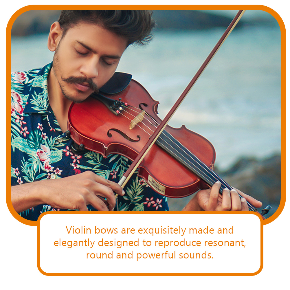 Instrument Parts Violin Bow Replacement Well Balanced Wood Made Accessory Musical Instruments