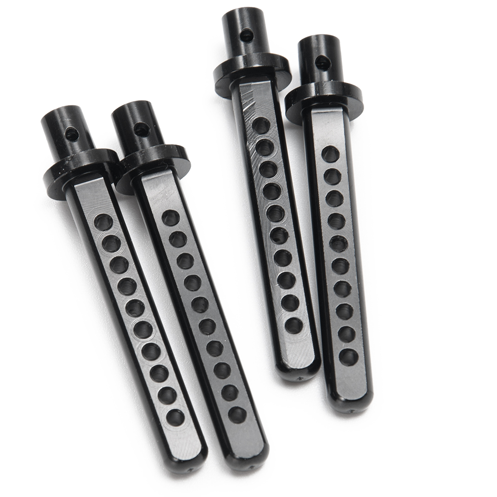 AXSPEED Aluminum Shell Column Mount Body Post Holder with R Clips for 1/10 RC Crawler Car Axial SCX10 4WD Upgrade Parts