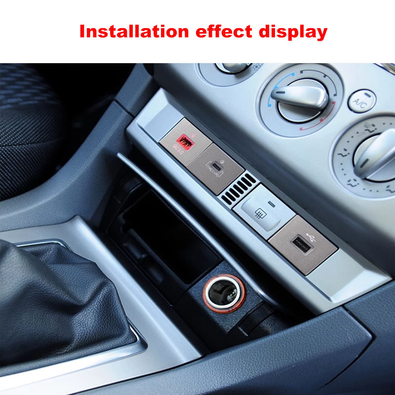 1PC 12V/24V Car USB Charger Input Adapter flash Socket Interface Cable For Ford Focus 2 2004-2010 mk2 Accessories